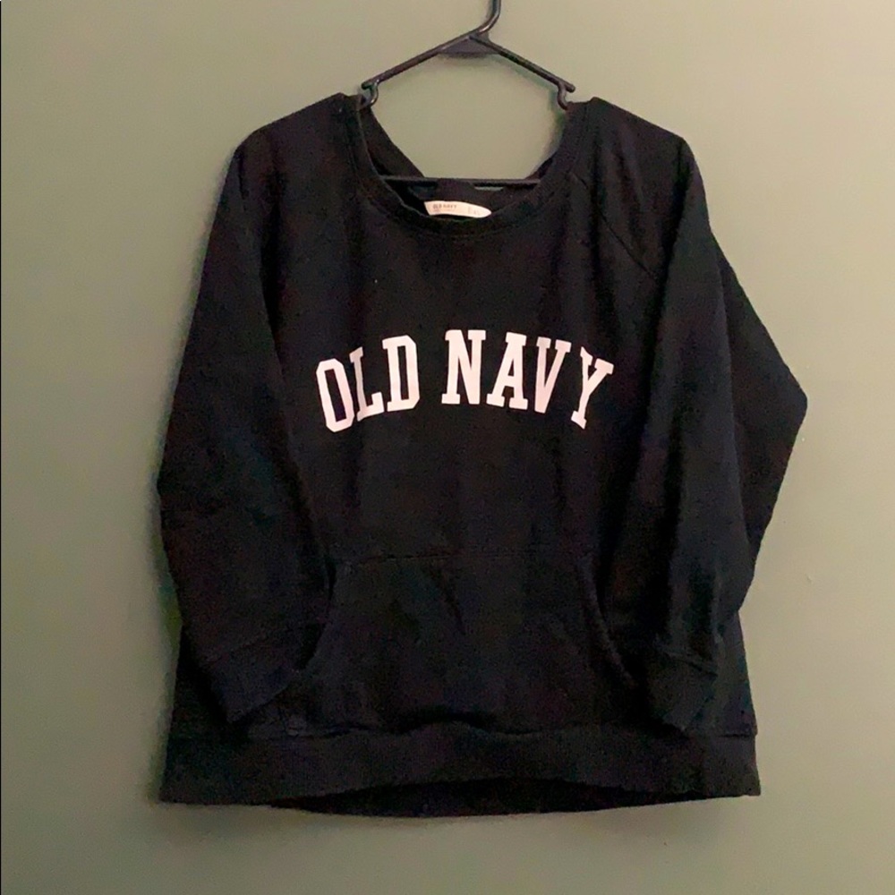 Black Crew Sweatshirt Old Navy